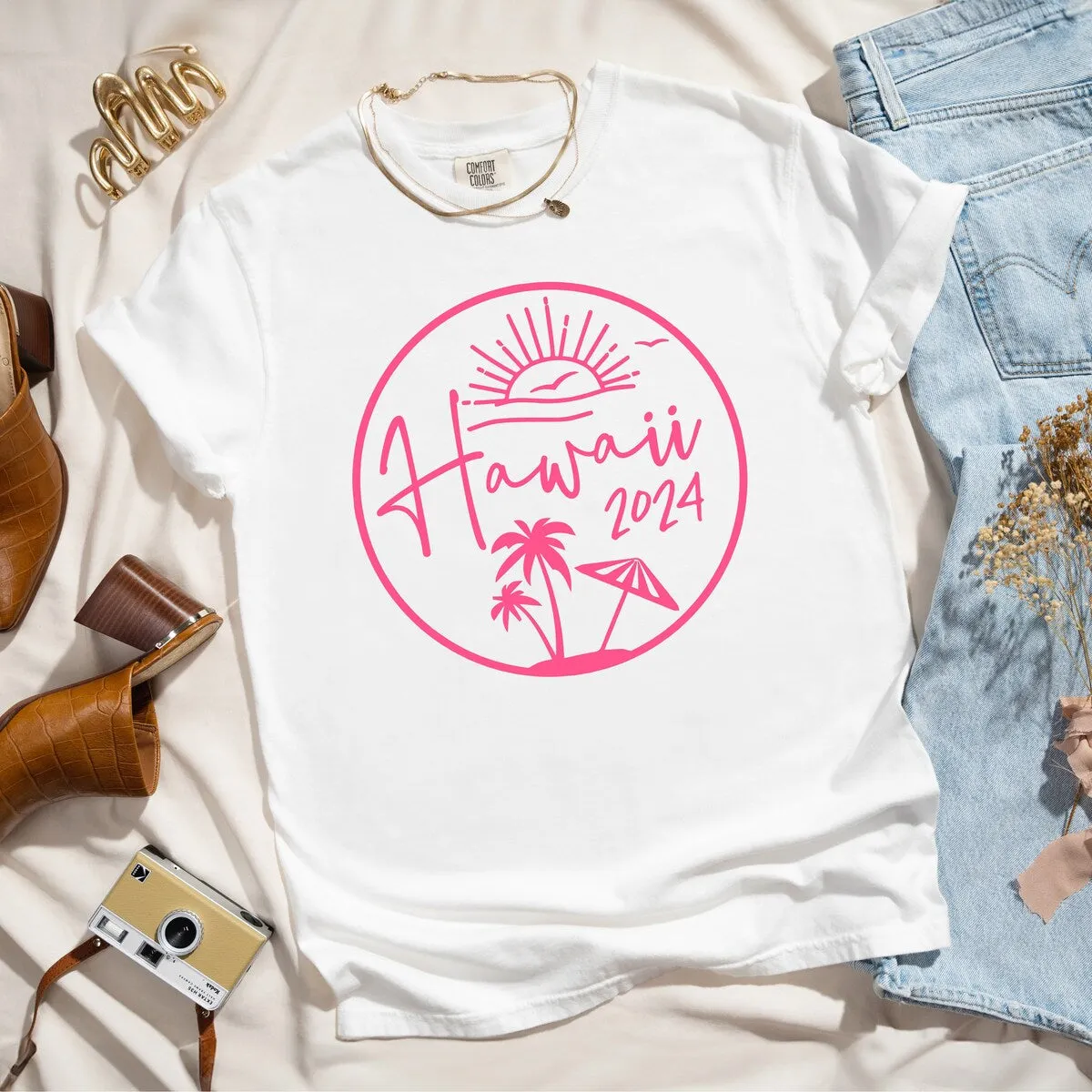 Hawaii 2024 Garment Dyed Tee sold by Zulily