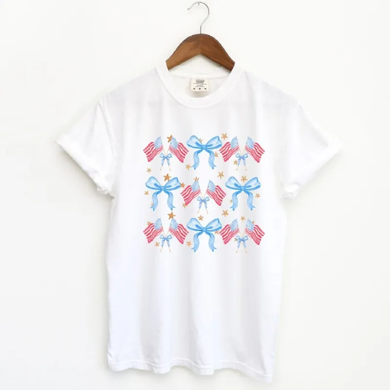 Coquette Patriotic Chart Garment Dyed Tee sold by Zulily