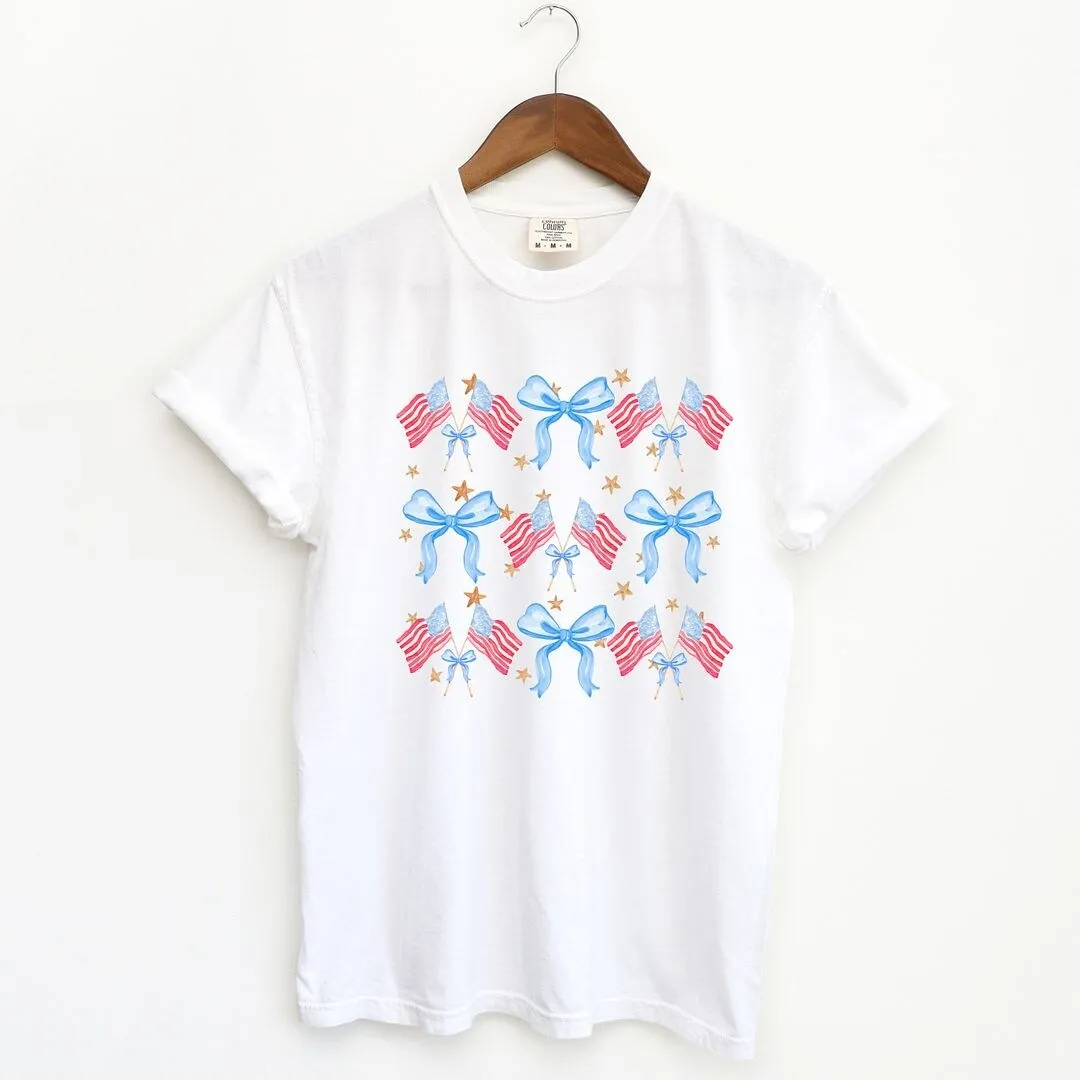 Coquette Patriotic Chart Garment Dyed Tee sold by Zulily