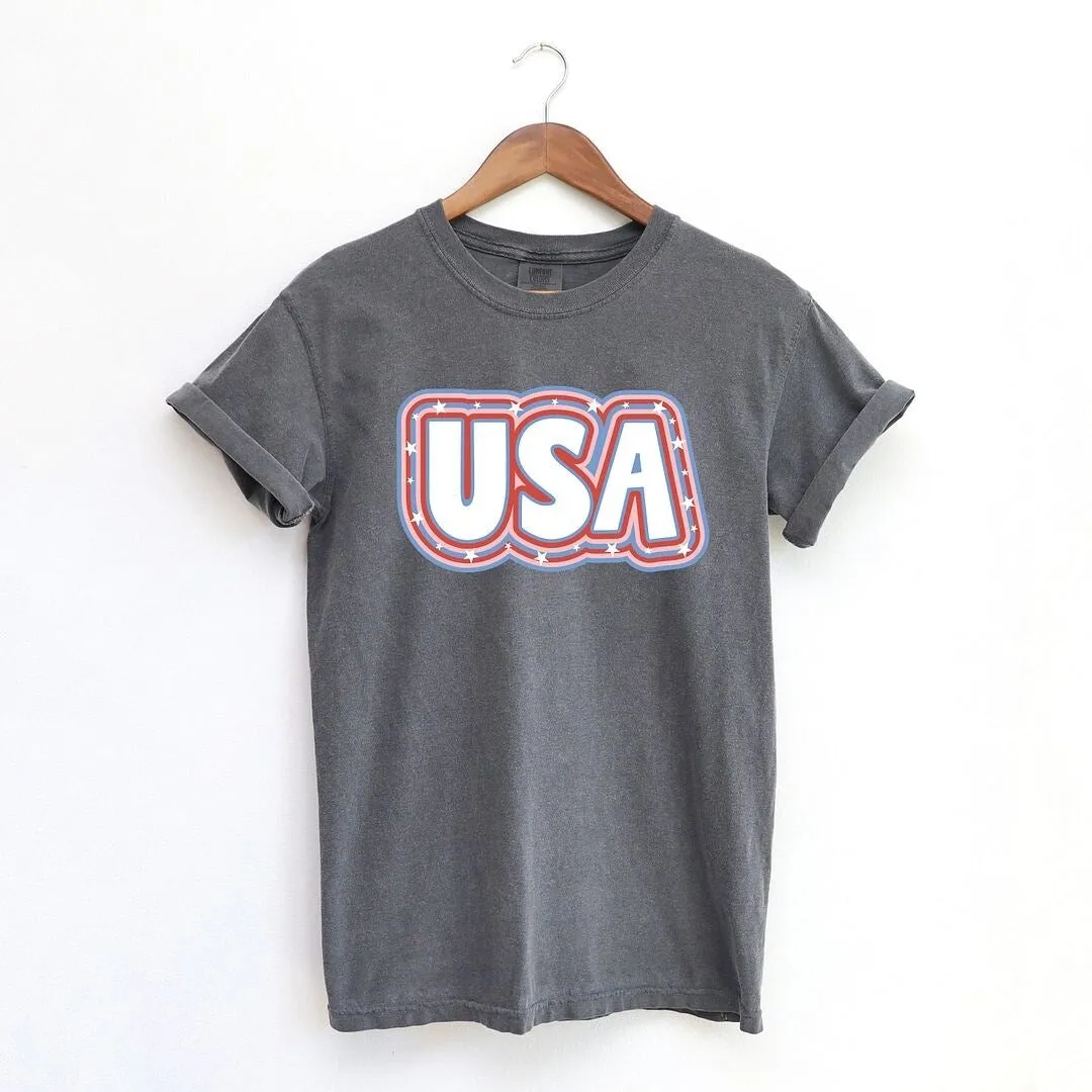 USA Outline Garment Dyed Tee sold by Zulily product image thumbnail 2