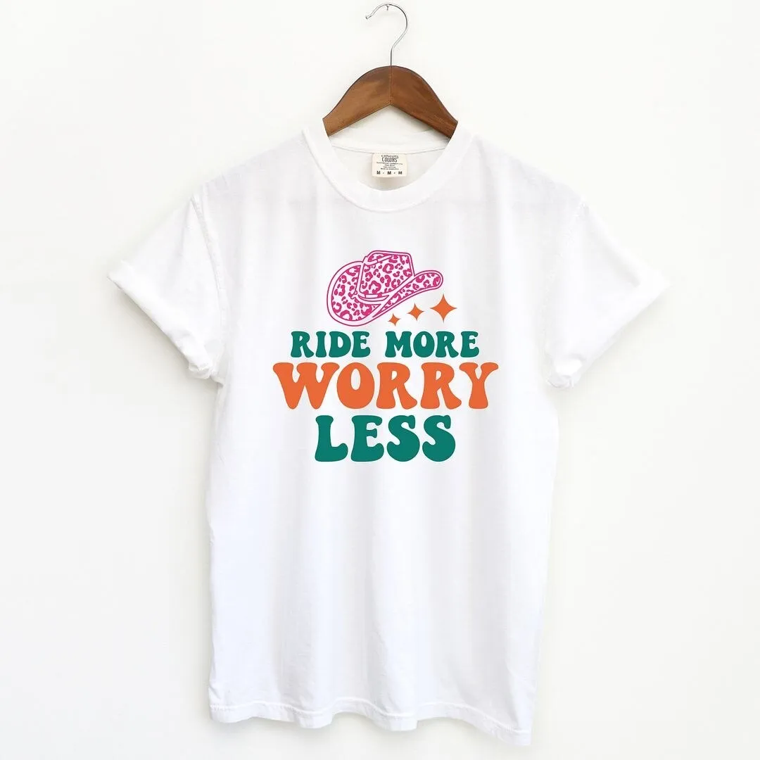 Ride More Worry Less Garment Dyed Tee sold by Zulily