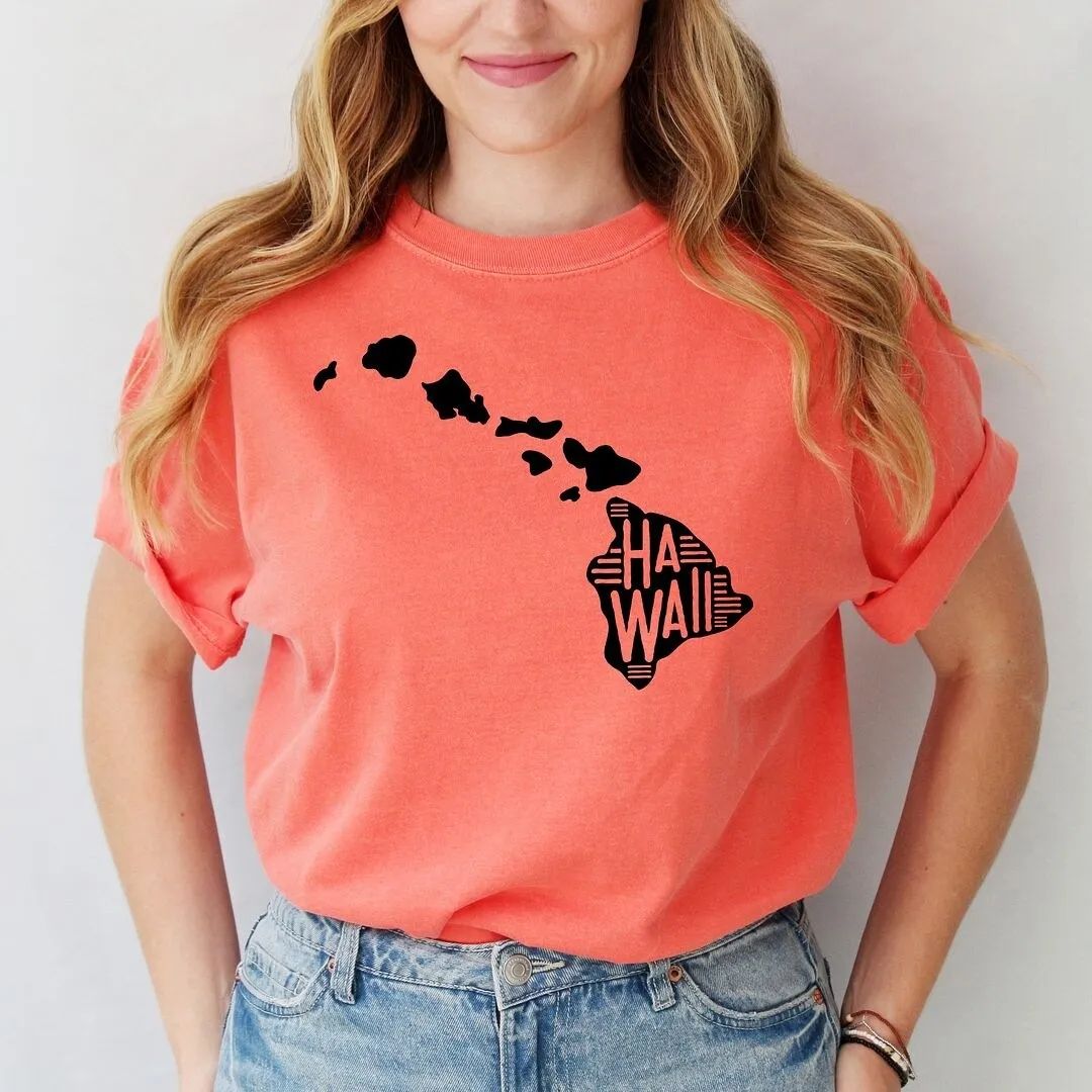 Hawaii Typography Garment Dyed Tee sold by Zulily product image thumbnail 3