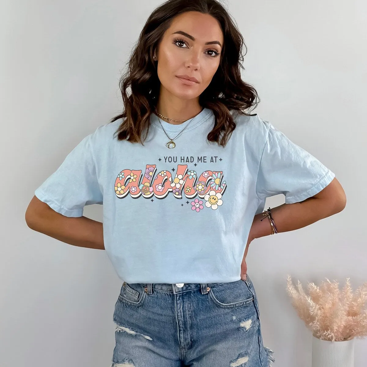 You Had Me At Aloha Garment Dyed Tee sold by Zulily product image thumbnail 3