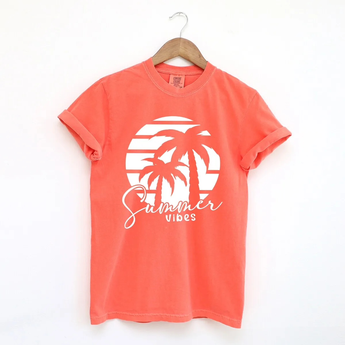 Summer Vibes Palm Trees Garment Dyed Tee sold by Zulily