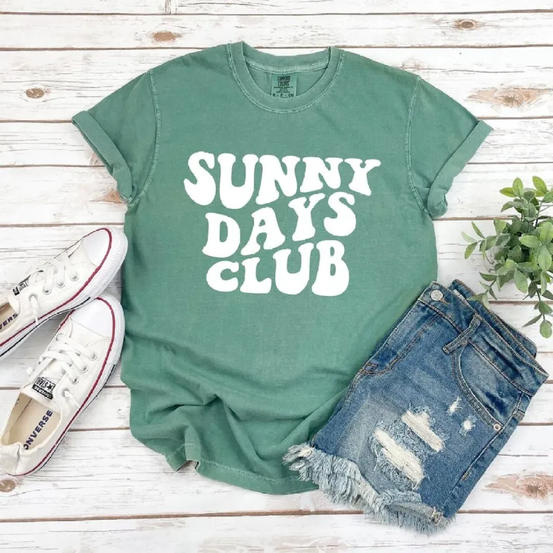 Sunny Days Club Garment Dyed Tee sold by Zulily