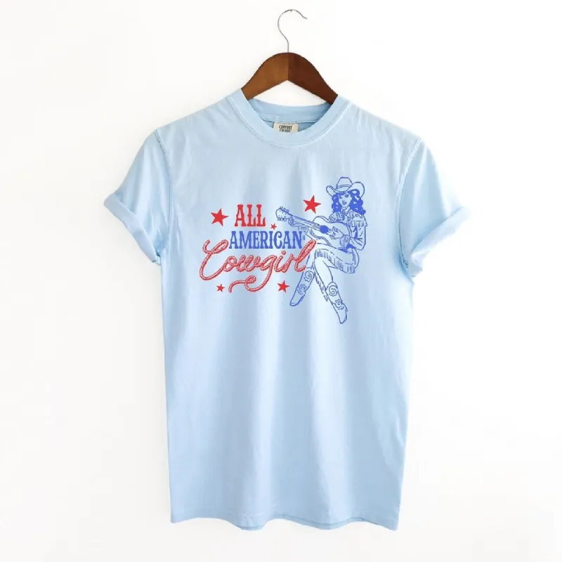 All American Cowgirl Garment Dyed Tee sold by Zulily
