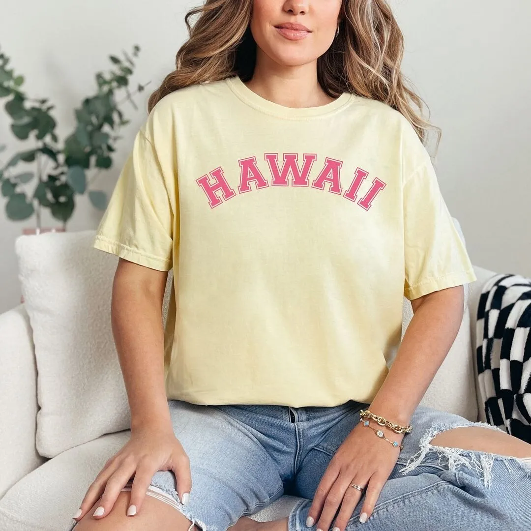 Hawaii Curved Garment Dyed Tee sold by Zulily product image thumbnail 3