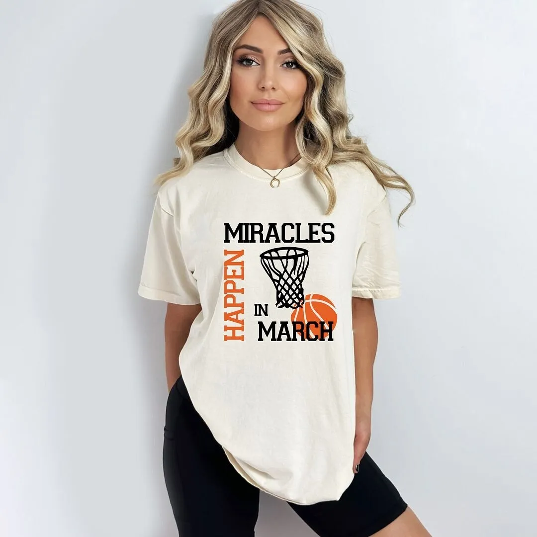 Miracles In March Garment Dyed Tee sold by Zulily product image thumbnail 4