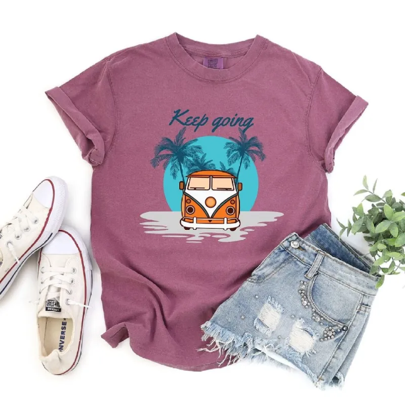 Keep Going Van Garment Dyed Tee sold by Zulily