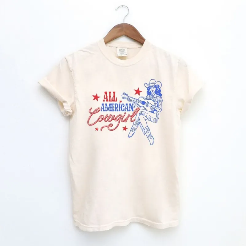 All American Cowgirl Garment Dyed Tee sold by Zulily