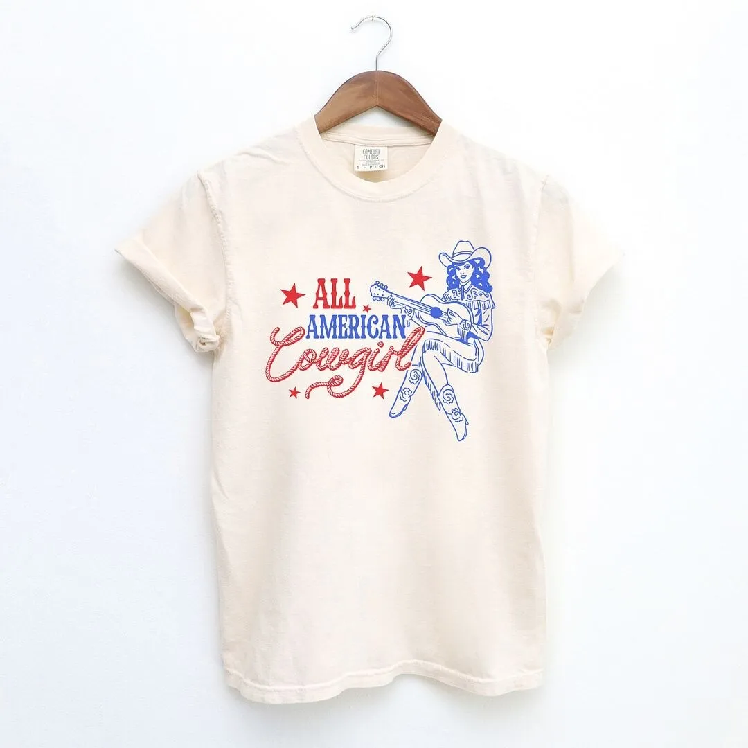 All American Cowgirl Garment Dyed Tee sold by Zulily