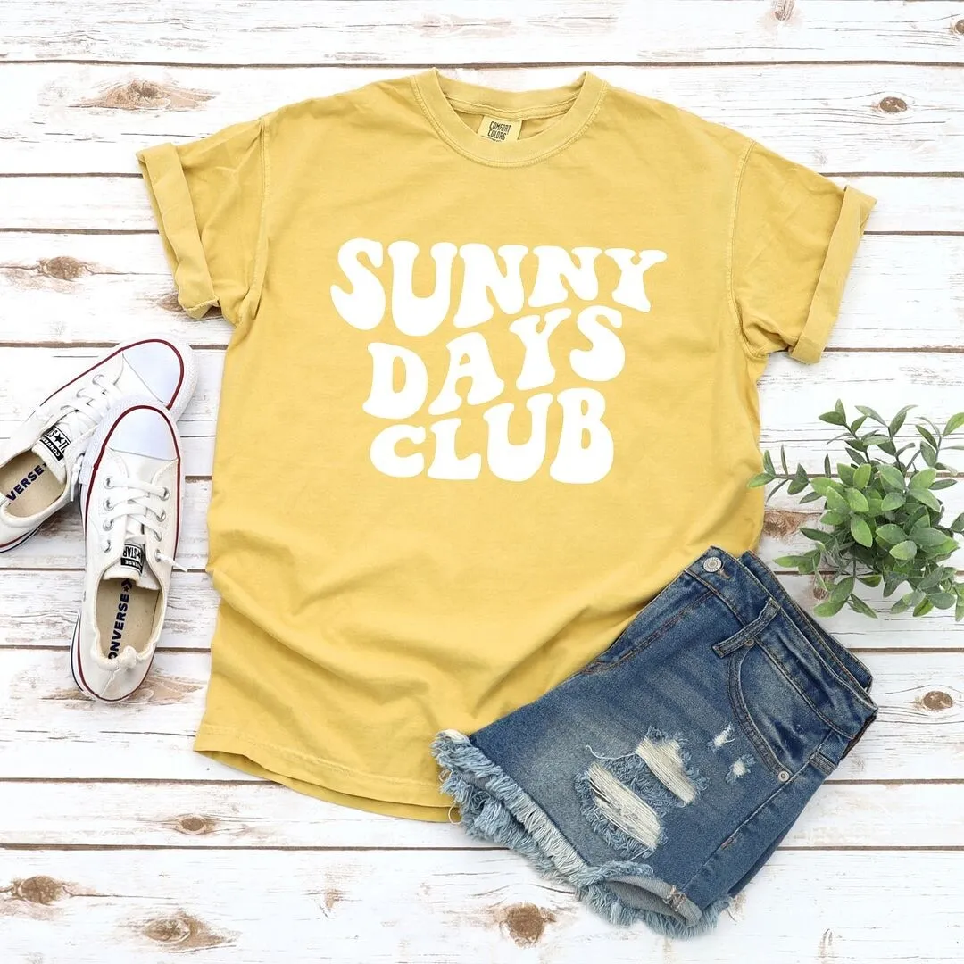 Sunny Days Club Garment Dyed Tee sold by Zulily