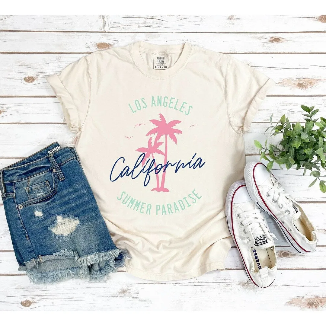 LA Paradise Garment Dyed Tee sold by Zulily