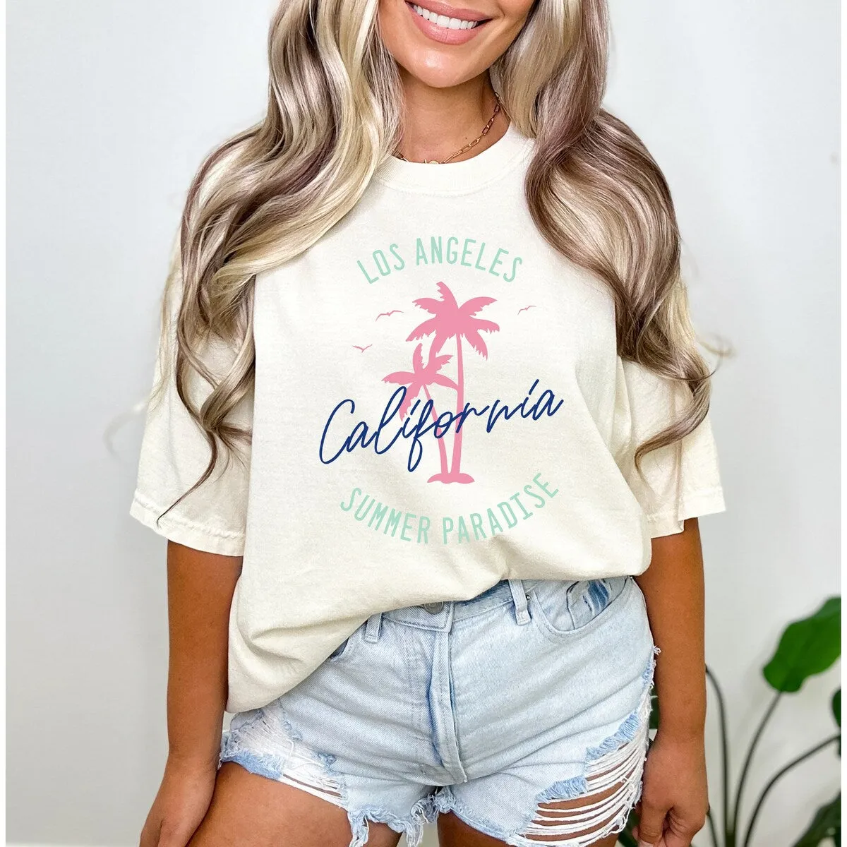LA Paradise Garment Dyed Tee sold by Zulily product image thumbnail 3