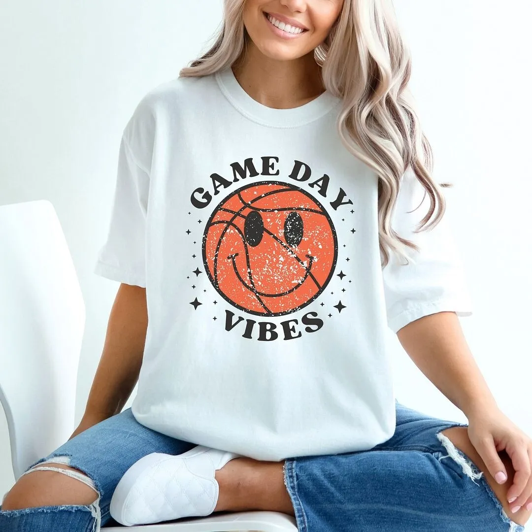 Game Day Vibes Basketball Garment Dyed Tee sold by Zulily product image thumbnail 2