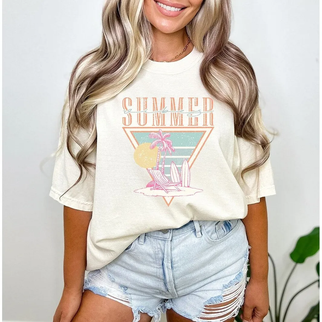 Summer Vibes Triangle Garment Dyed Tee sold by Zulily product image thumbnail 3