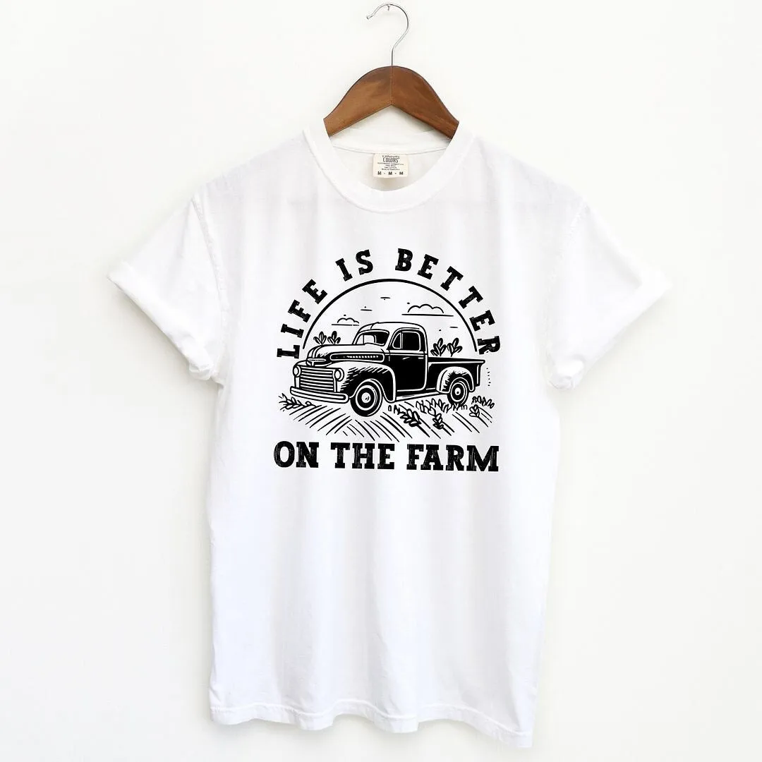 Better On The Farm Truck Garment Dyed Tee sold by Zulily product image thumbnail 2