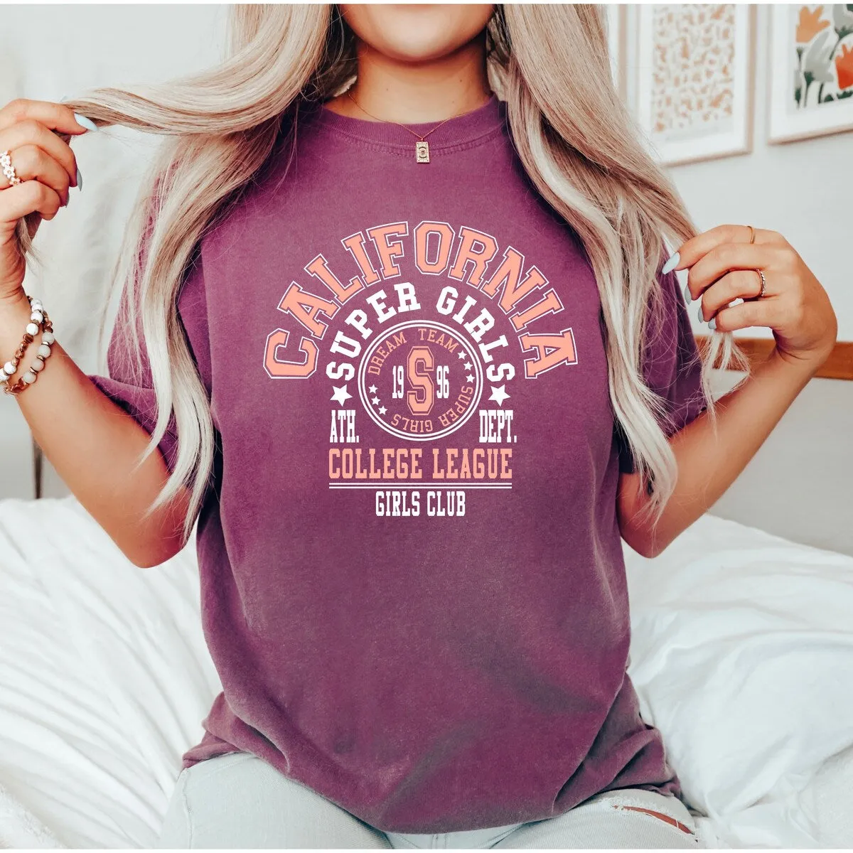 California Girls Club Garment Dyed Tee sold by Zulily product image thumbnail 2