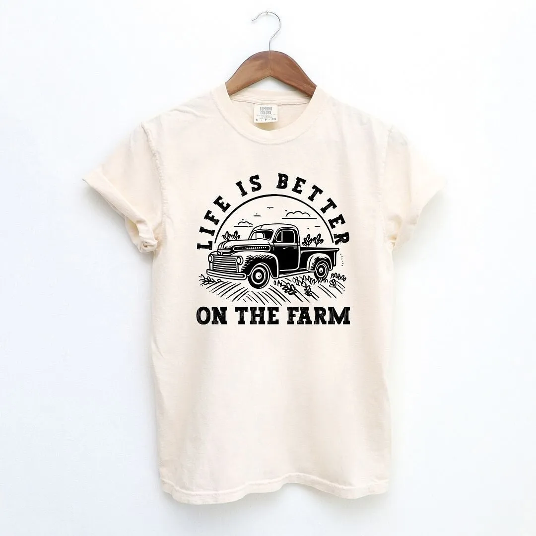 Better On The Farm Truck Garment Dyed Tee sold by Zulily product image thumbnail 2
