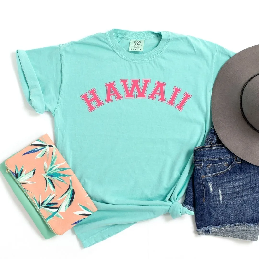 Hawaii Curved Garment Dyed Tee sold by Zulily