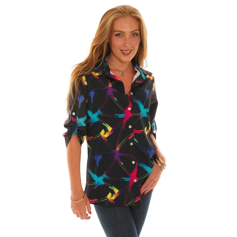 Women's Abstract Multi Print Shirt sold by Zulily