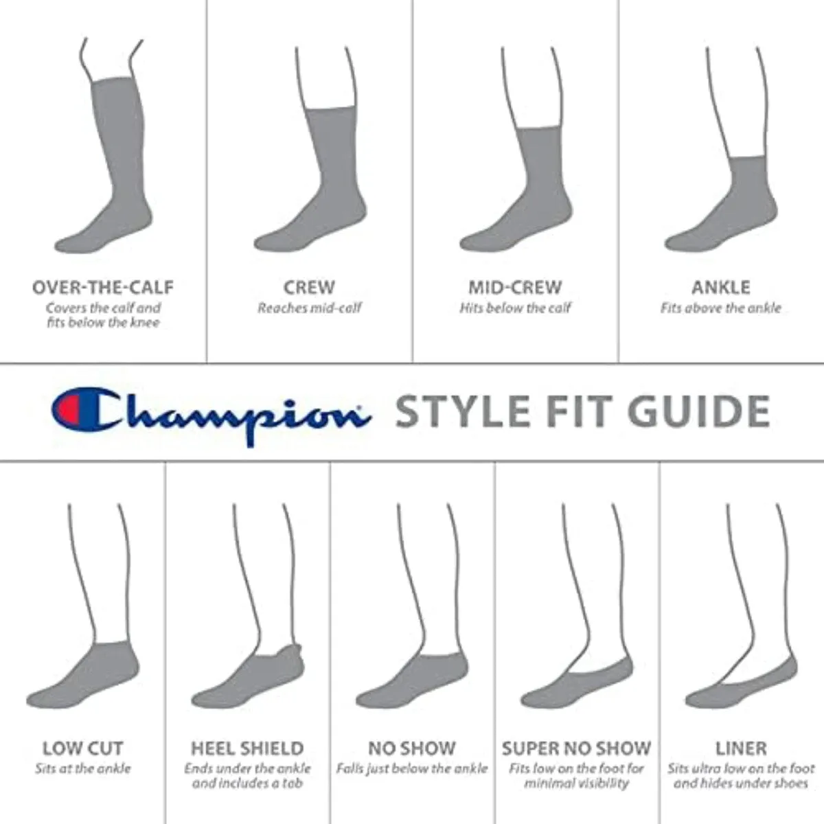 12-Pairs Champion Women's Invisible Liner Sock, Pink/Blk/Wht/Gry sold by Zulily product image thumbnail 4