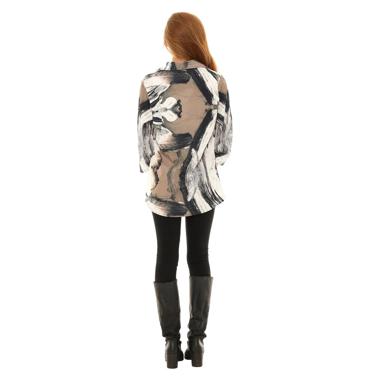 Women's Abstract Multi Print Shirt sold by Zulily product image thumbnail 5