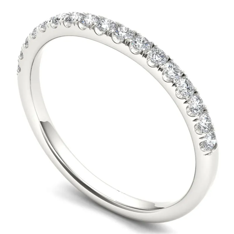 De Couer 14k White Gold 1/4ct TDW Diamond Women's Wedding Band sold by Zulily