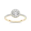 De Couer 14k Yellow Gold 3/4ct TDW Diamond Halo Engagement Ring sold by Zulily
