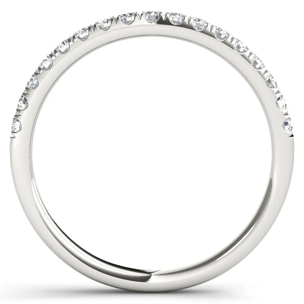 De Couer 14k White Gold 1/4ct TDW Diamond Women's Wedding Band sold by Zulily product image thumbnail 2