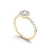 De Couer 14k Yellow Gold 3/4ct TDW Diamond Halo Engagement Ring sold by Zulily