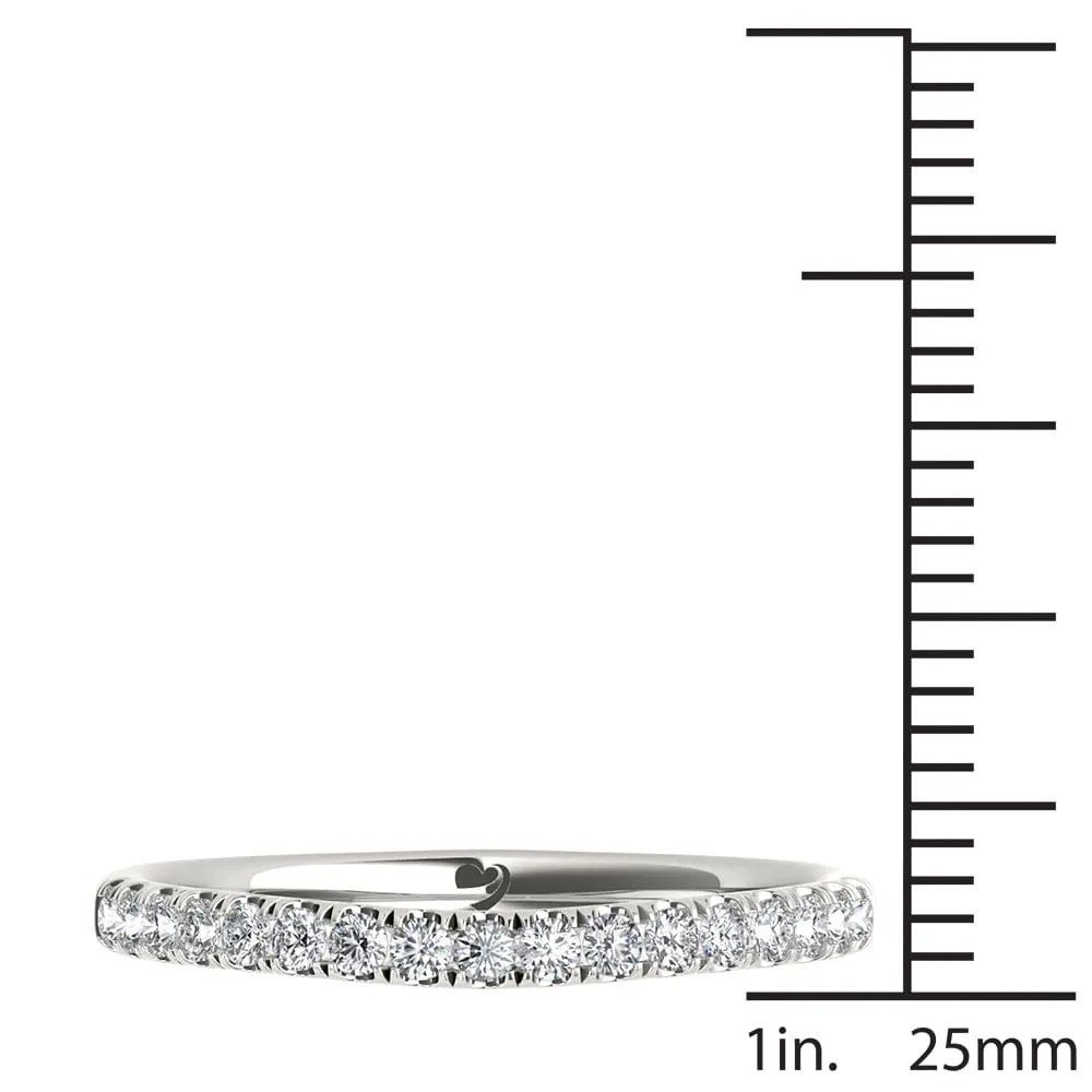 De Couer 14k White Gold 1/4ct TDW Diamond Women's Wedding Band sold by Zulily product image thumbnail 4