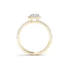 De Couer 14k Yellow Gold 3/4ct TDW Diamond Halo Engagement Ring sold by Zulily