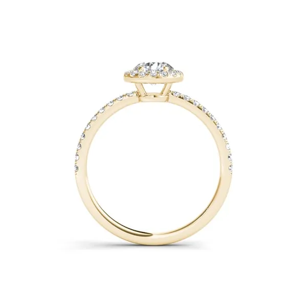 De Couer 14k Yellow Gold 3/4ct TDW Diamond Halo Engagement Ring sold by Zulily product image thumbnail 3