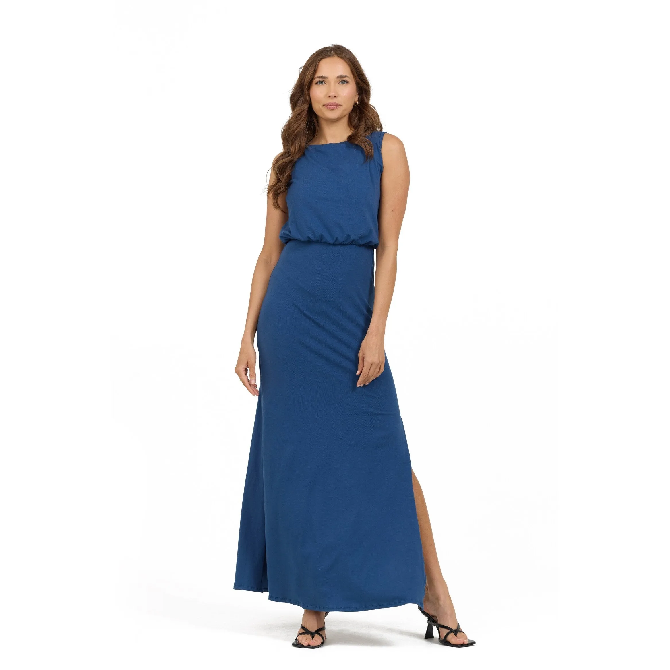 GO COUTURE Maxi Dress Sleeveless Low Slit sold by Zulily product image thumbnail 5