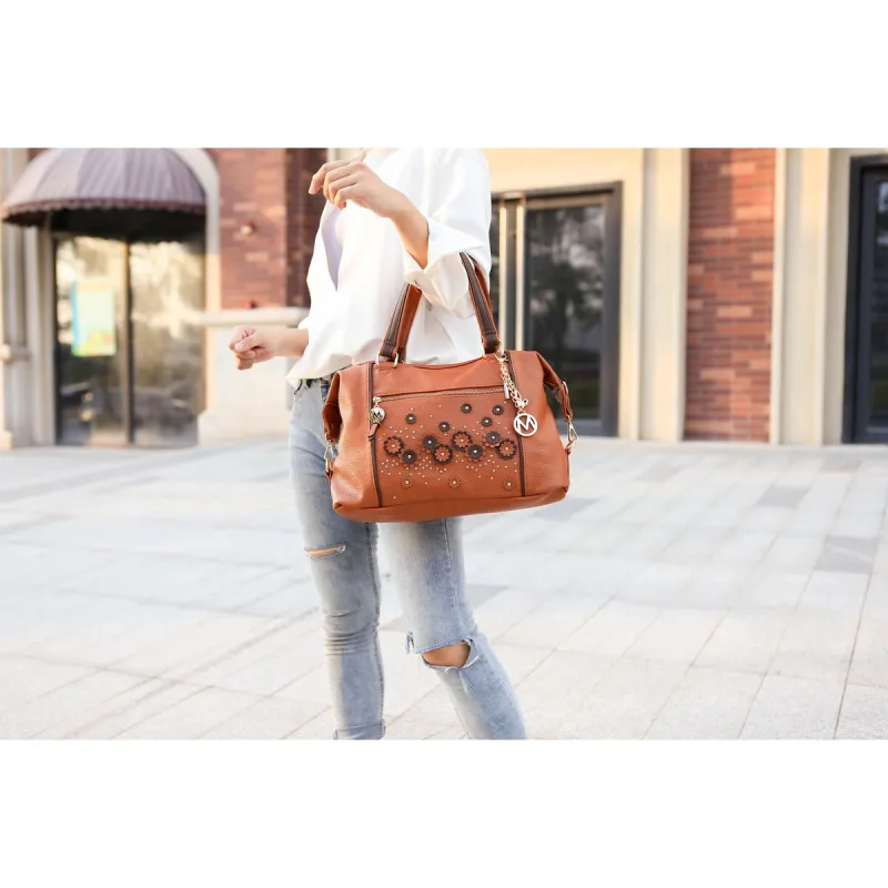 Mkfcollection Francis Tote Bag Vegan Leather Designer Handbag sold by Zulily