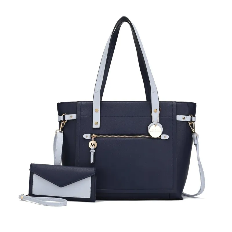 Mkfcollection Andry Tote Bag Vegan Leather Designer Handbag sold by Zulily