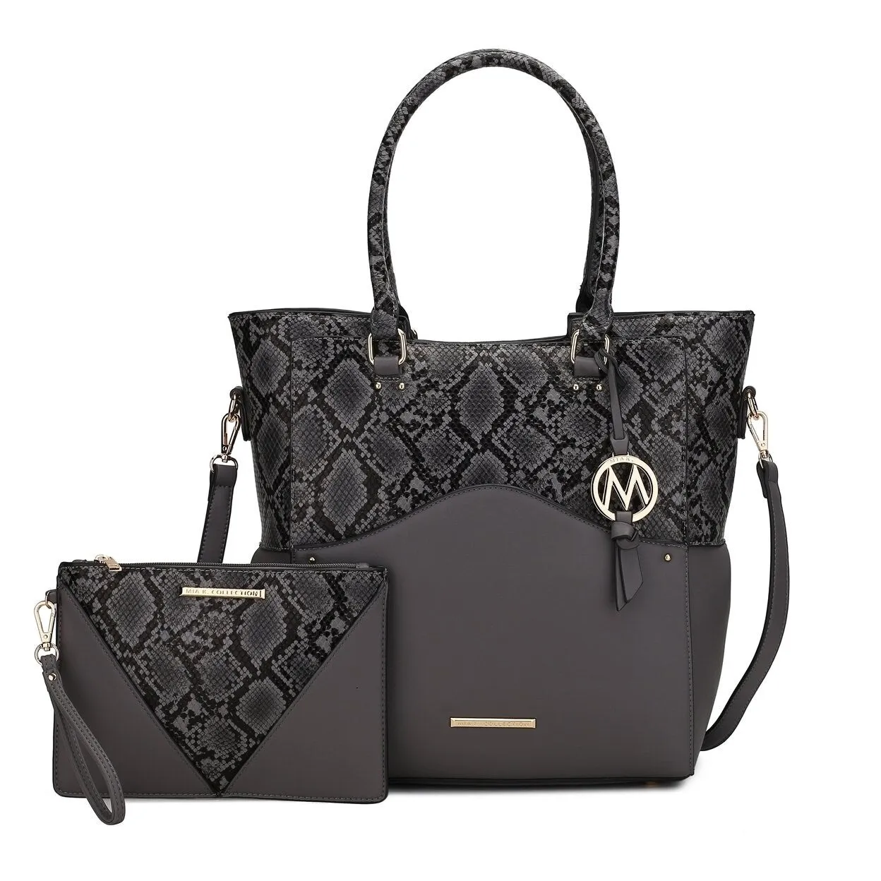 Mkfcollection Iris Tote Bag Vegan Leather Designer Handbag sold by Zulily product image thumbnail 5