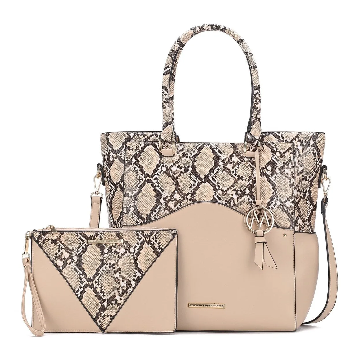 Mkfcollection Iris Tote Bag Vegan Leather Designer Handbag sold by Zulily