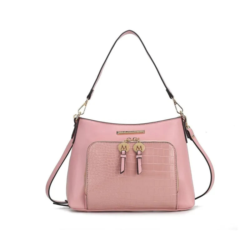 Mkfcollection Anayra Shoulder Bag Vegan Leather Designer Handbag sold by Zulily