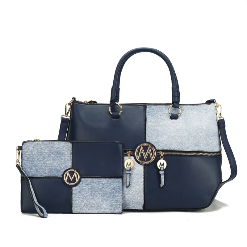 Mkfcollection Maji Tote Bag And Set Vegan Leather Designer Handbag sold by Zulily