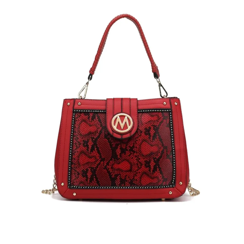 Mkfcollection Kamala Shoulder Bag Vegan Leather Designer Handbag sold by Zulily