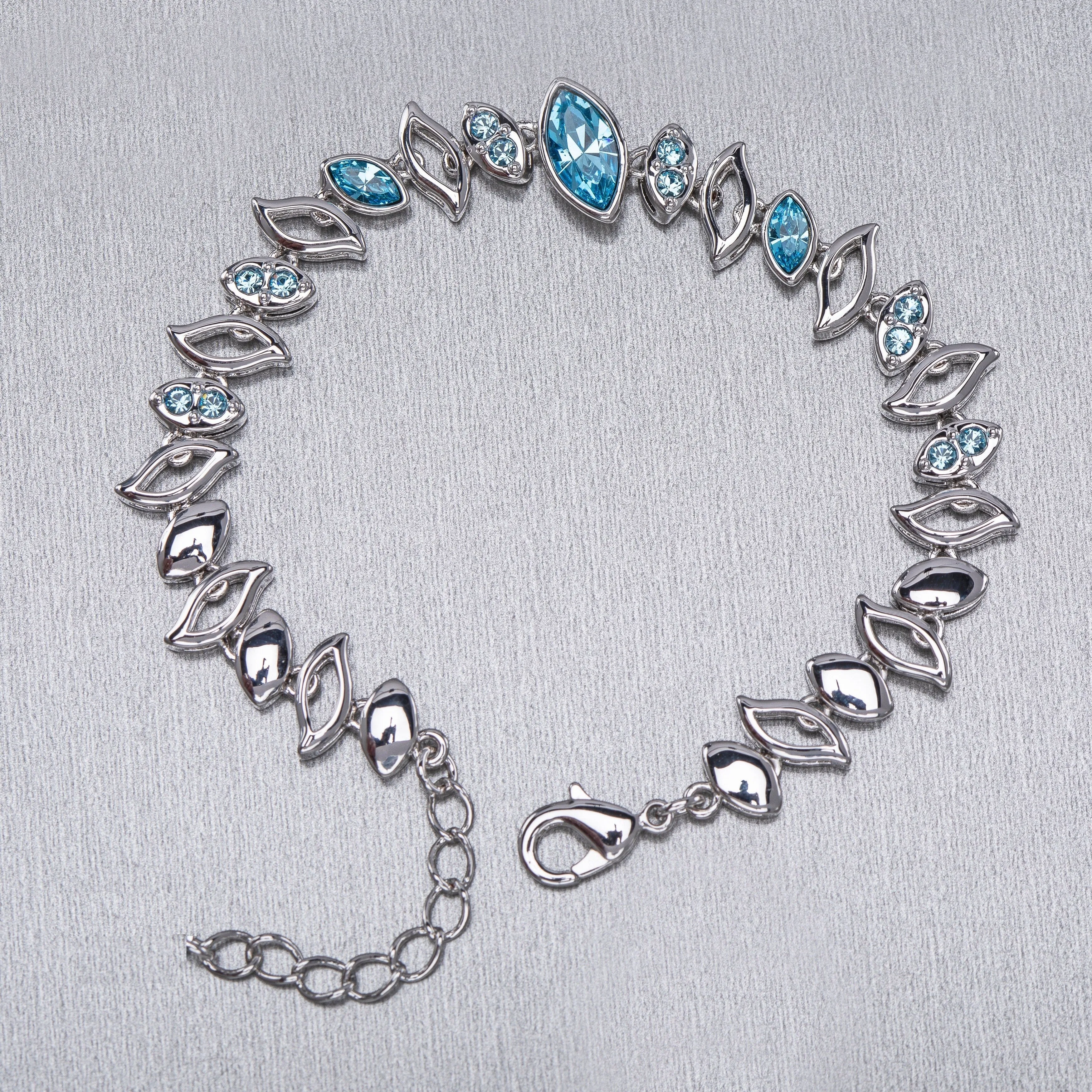 Elegant Crystal Foliage Bracelet sold by Zulily product image thumbnail 2