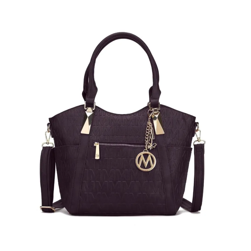 Mkfcollection Lucy Signature Tote Bag Vegan Leather Designer Handbag sold by Zulily