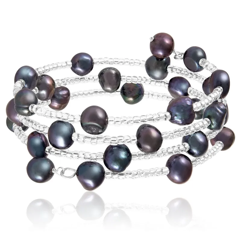 Bracelet freshwater pearl sold by Zulily