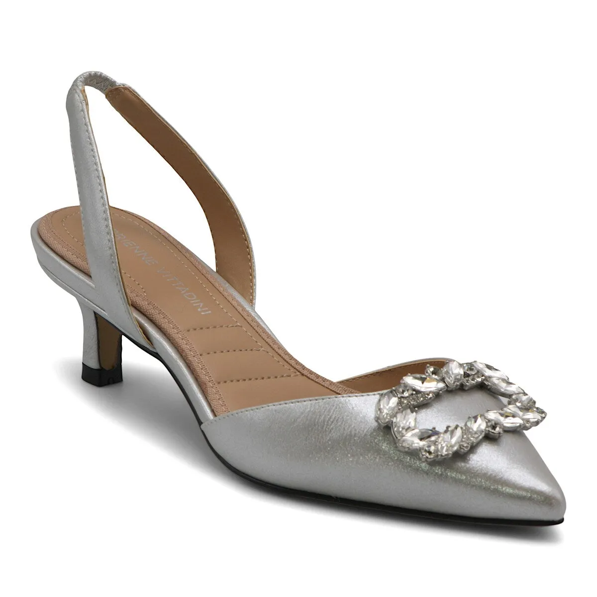 Adrienne Vittadini Suzer Metallic Dress Shoe sold by Zulily