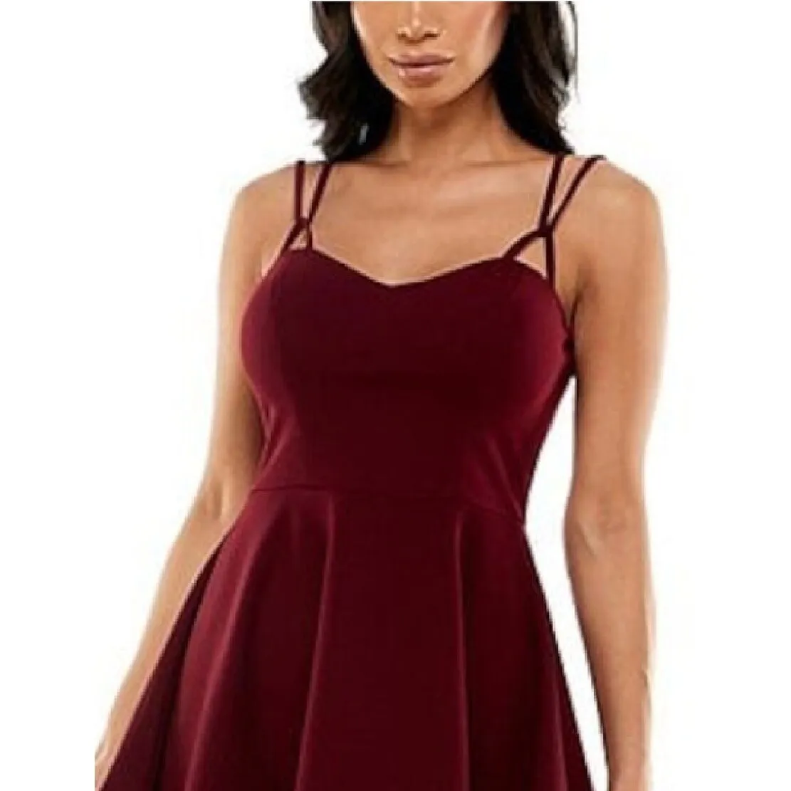 B Darlin Women's Sweetheart Neckline Mini Party Fit Flare Dress Red Size 15 Petite - 15 Petite sold by Zulily product image thumbnail 2