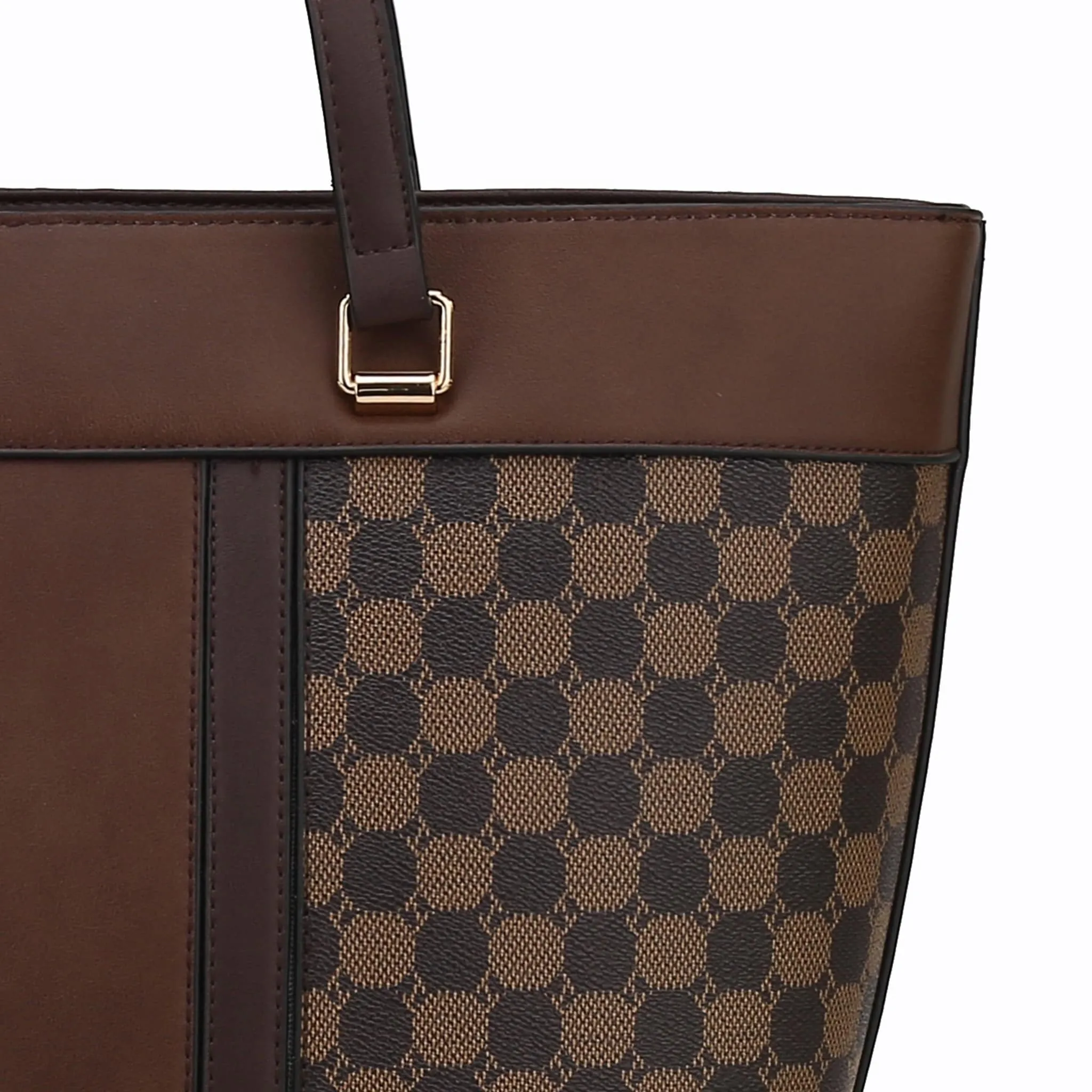 Mkfcollection Fabiola Tote Bag With Wallet Set Vegan Leather Designer Handbag sold by Zulily product image thumbnail 4