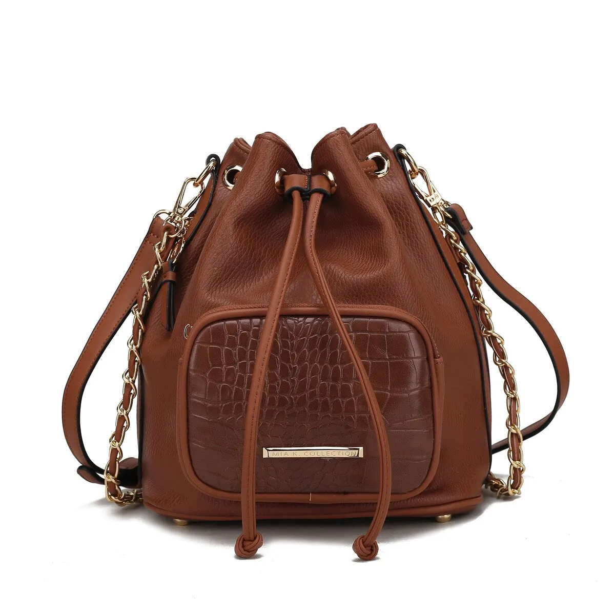 Mkfcollection Azalea Bucket Bag Vegan Leather Designer Handbag sold by Zulily product image thumbnail 5