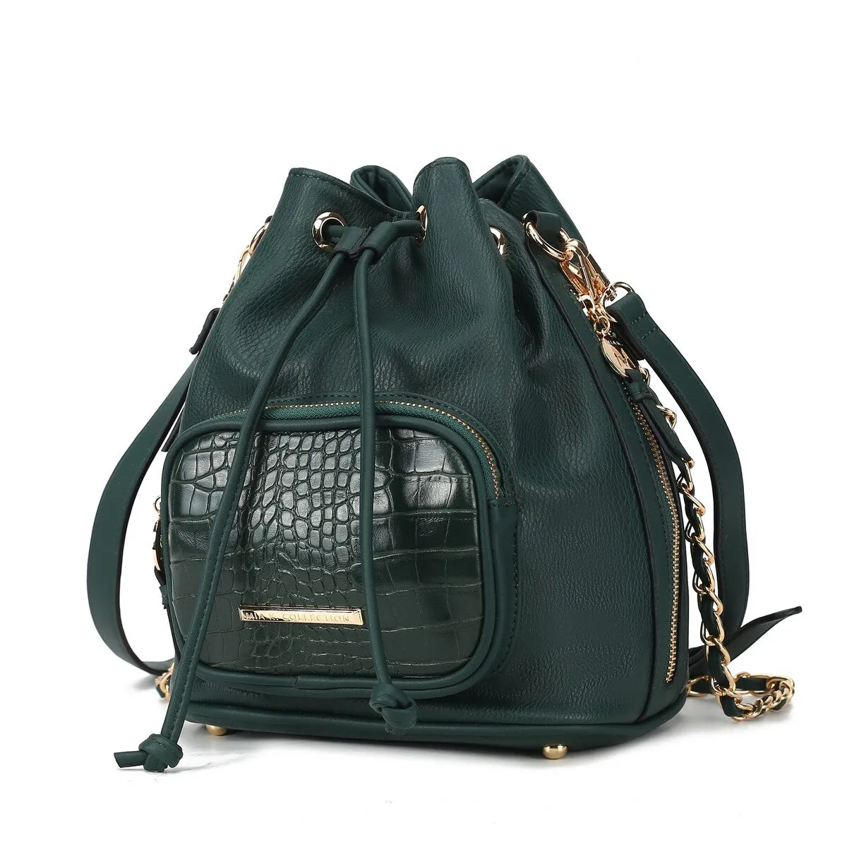 Mkfcollection Azalea Bucket Bag Vegan Leather Designer Handbag sold by Zulily product image thumbnail 2